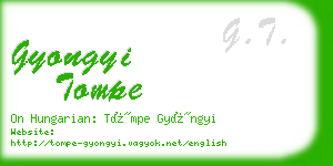 gyongyi tompe business card